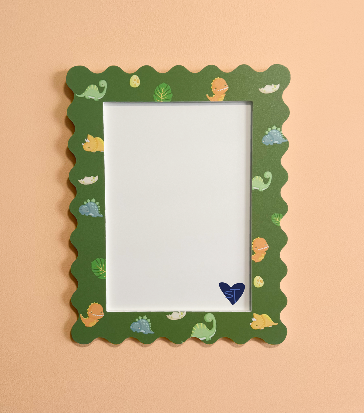 A4 Dino Garden Squiggle Frame