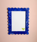 #001 A4 Dipped Squiggle Frame - Cobalt Blue