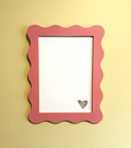 A4 Dusty Pink Wavy Frame