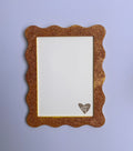 A4 Glitter Copper Wavy Frame