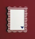 Not Perfect A4 Diamond Heart Wavy Frame
