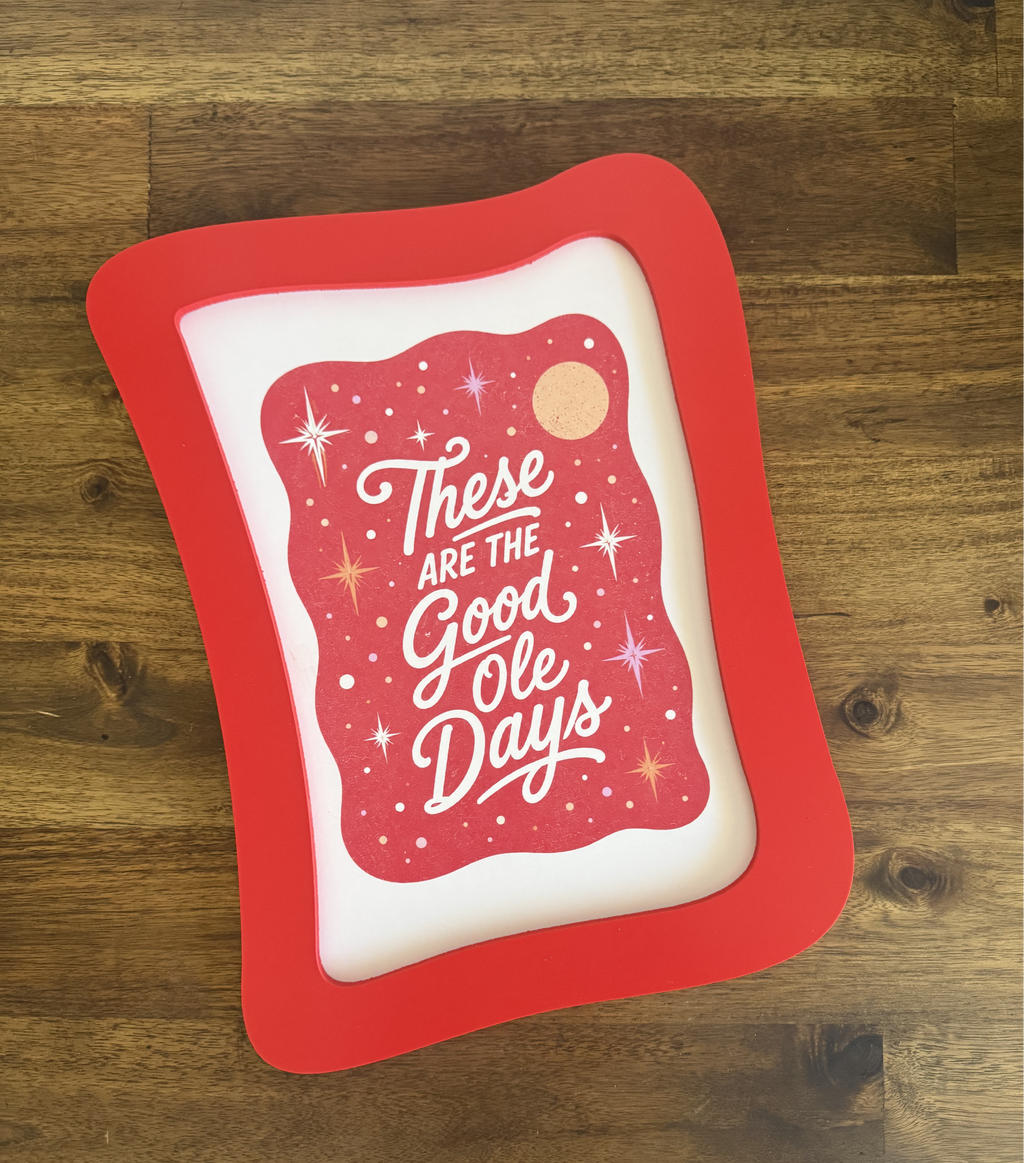 A4 Red Frame (Organic Shape #2)