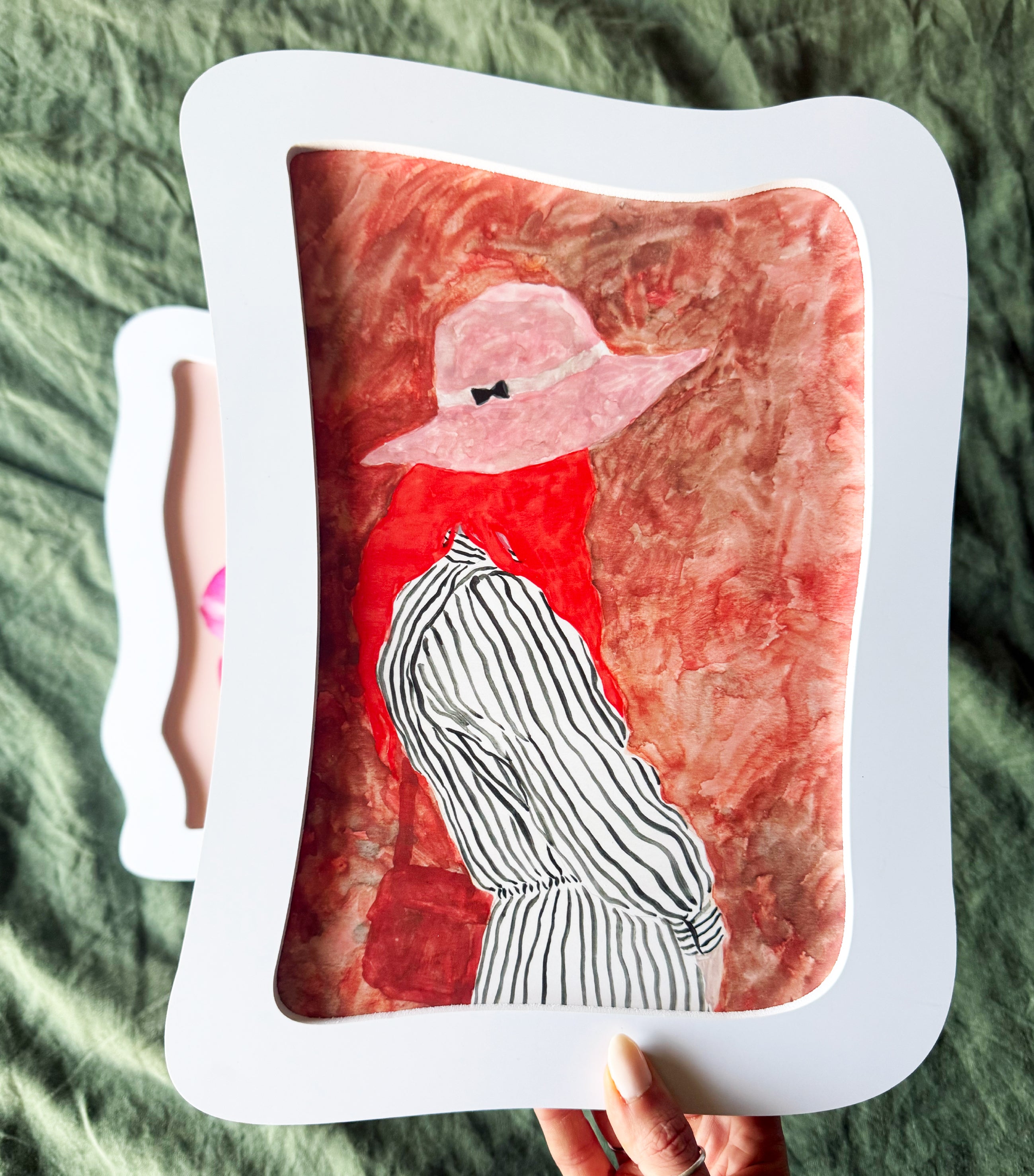 A4 White Frame (Organic Shape #2)