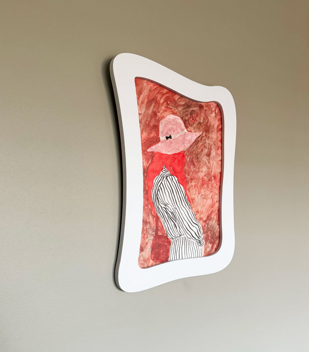 A4 White Frame (Organic Shape #2)