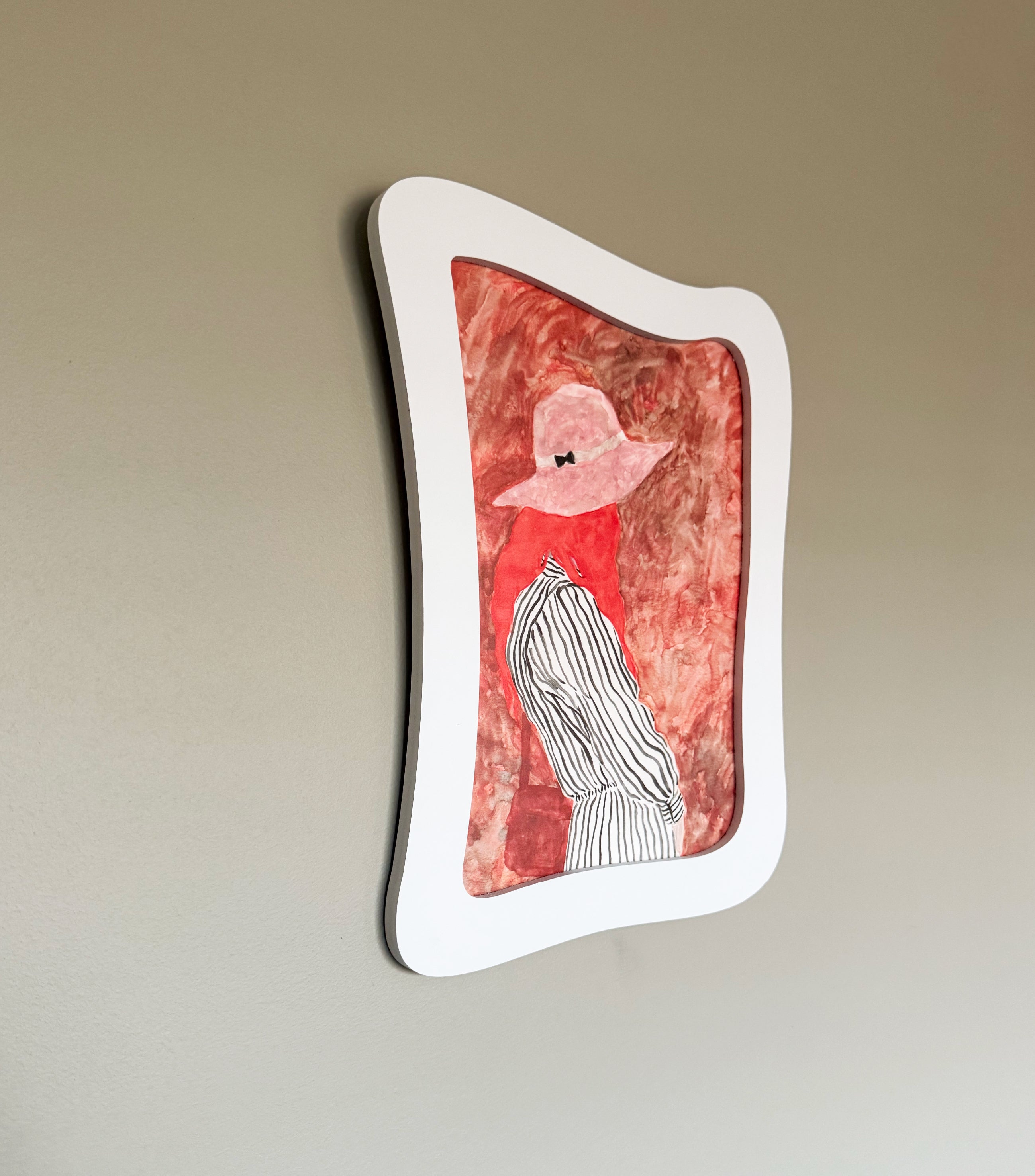 A4 White Frame (Organic Shape #2)