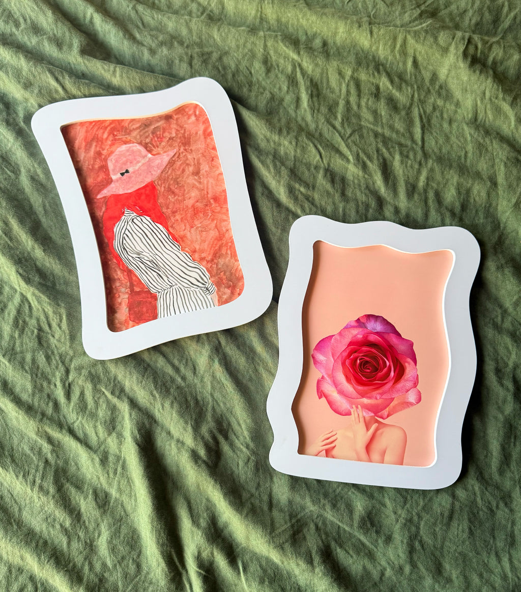 A4 White Frame (Organic Shape #2)