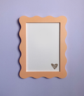 A4 Peach Wavy Frame