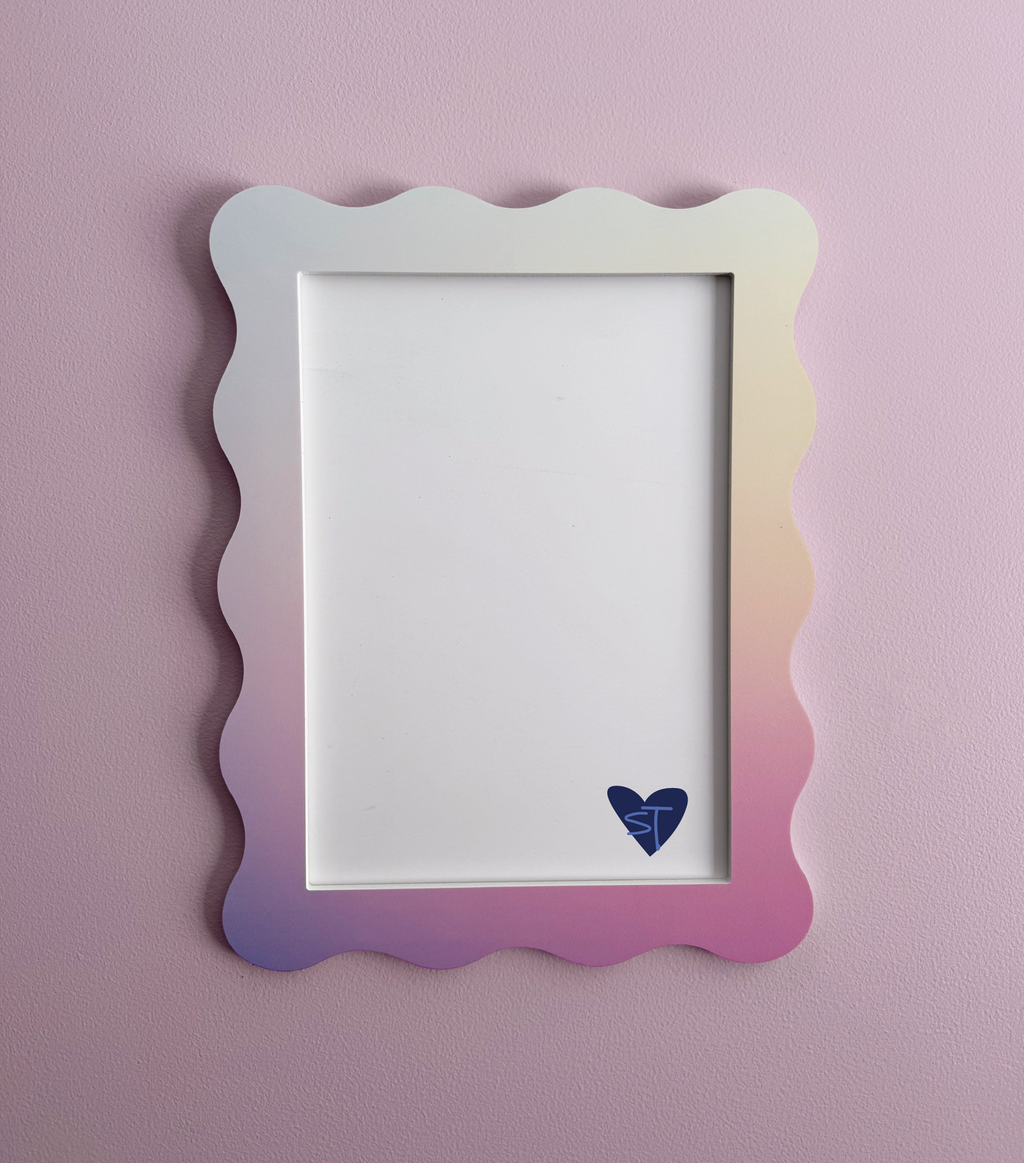 A4 Rainbow Wavy Frame