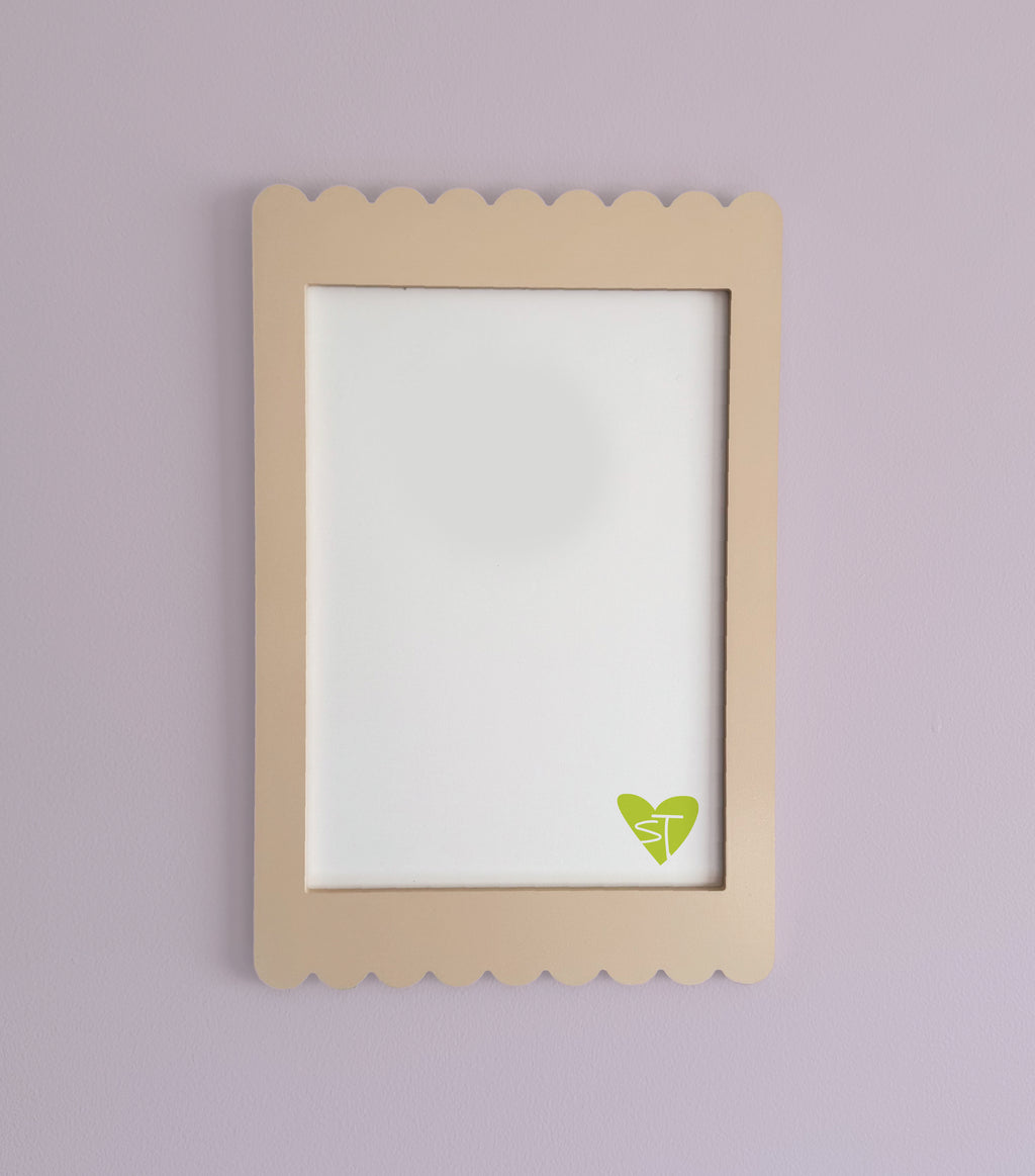 A4 Bone Scallop Frame