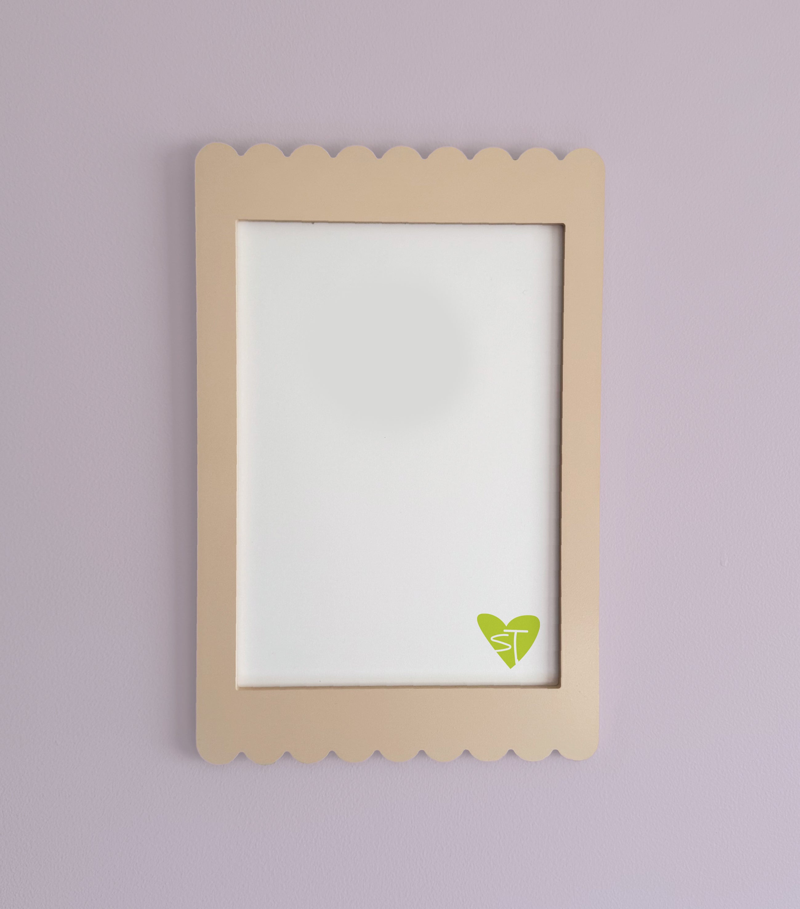 A4 Bone Scallop Frame