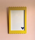 A4 Yellow Scallop Frame