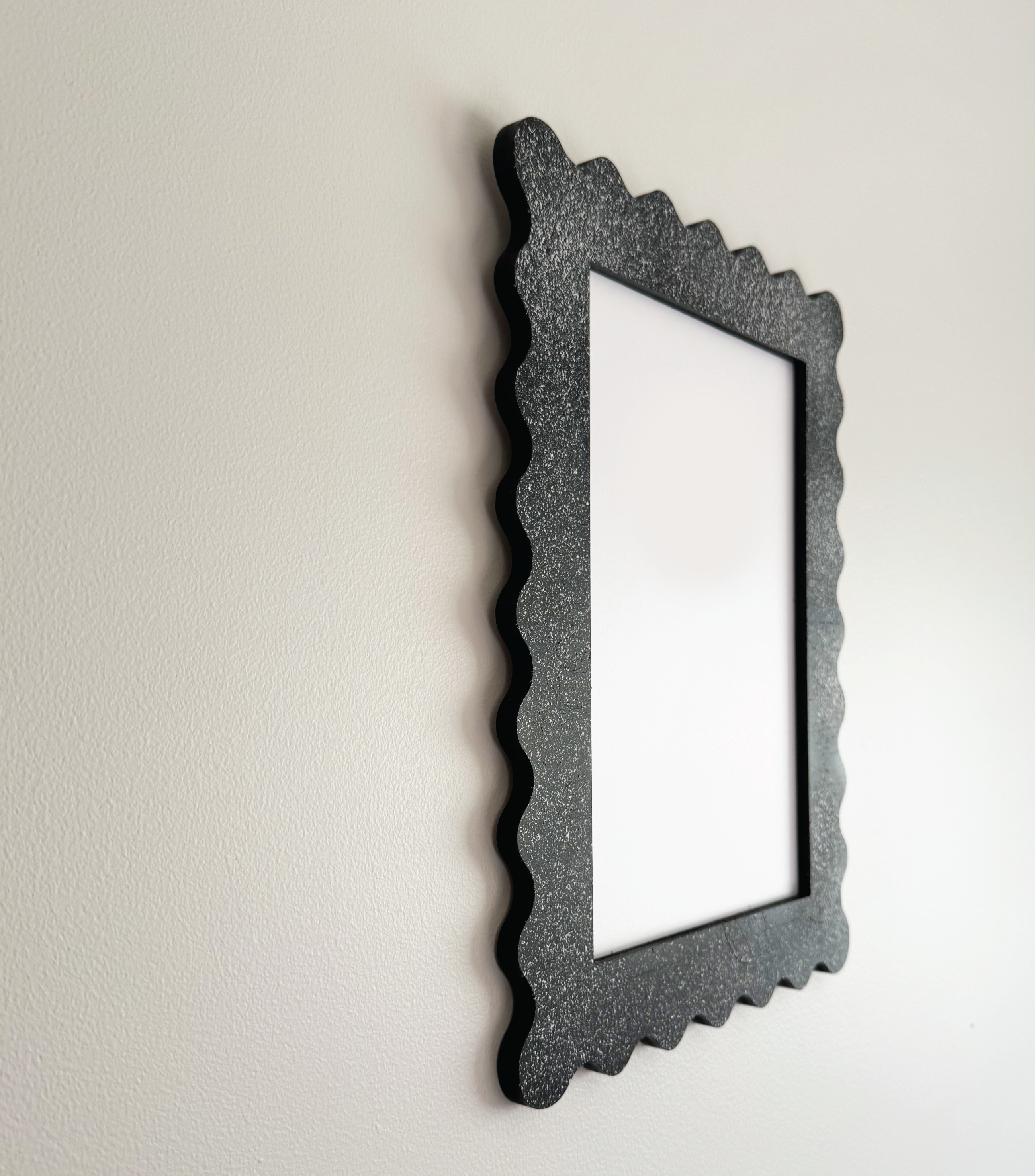 A4 Black Granite Squiggle Frame