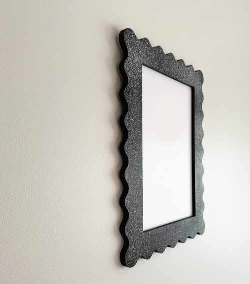 A4 Black Granite Squiggle Frame
