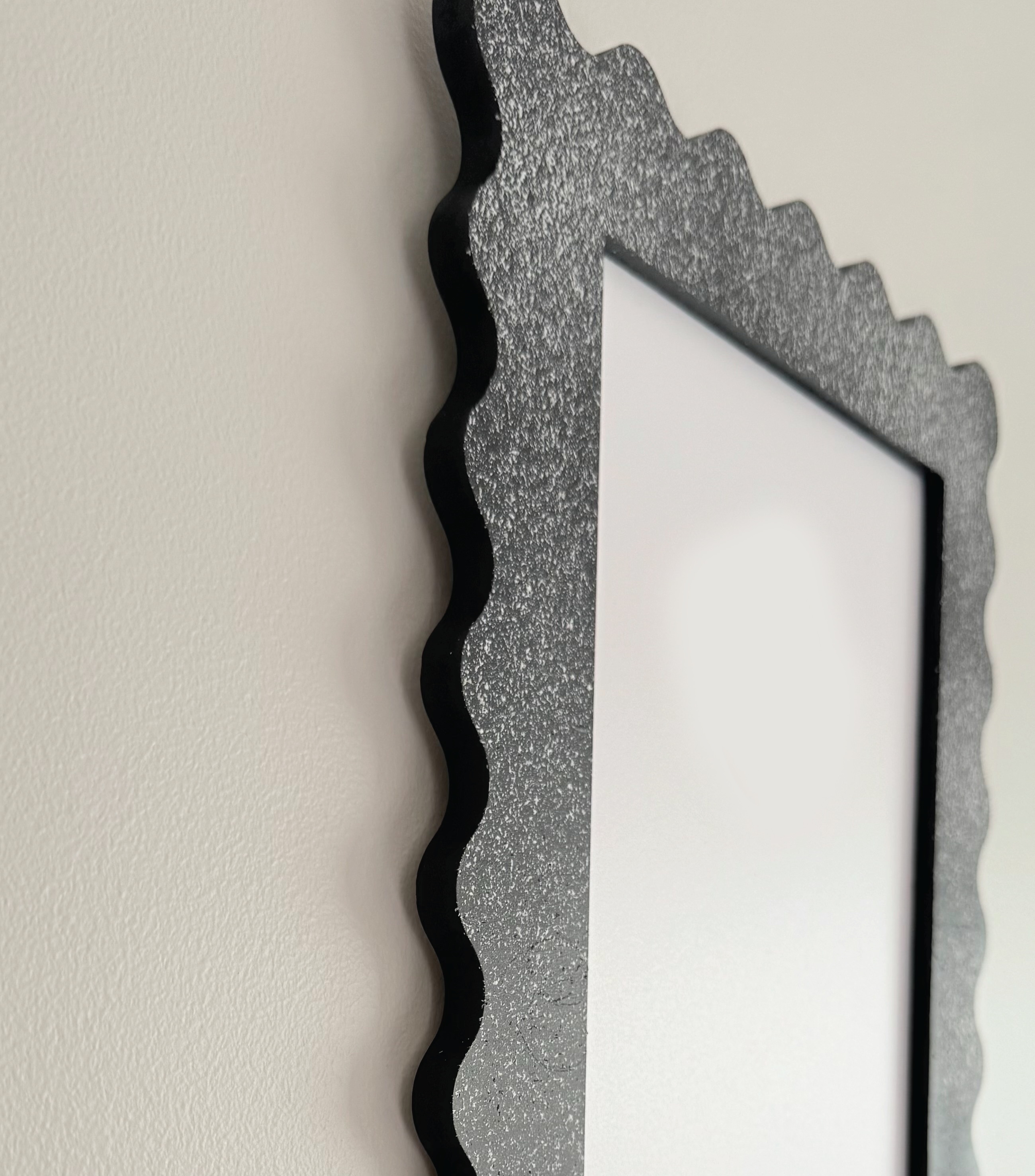 A4 Black Granite Squiggle Frame