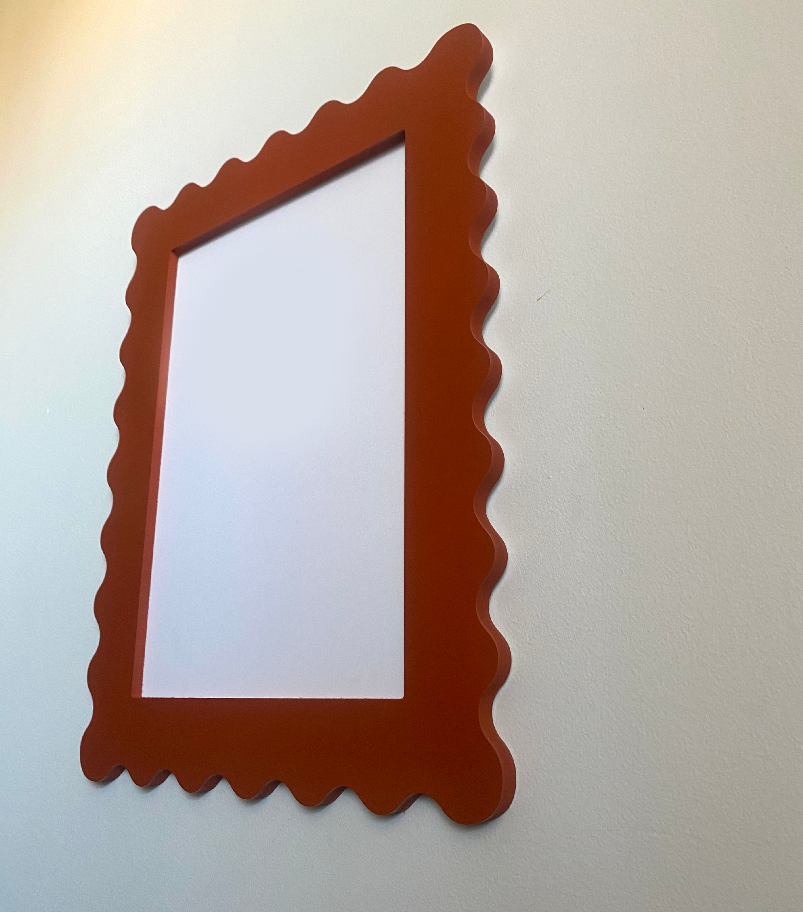 A4 Terracotta Squiggle Frame