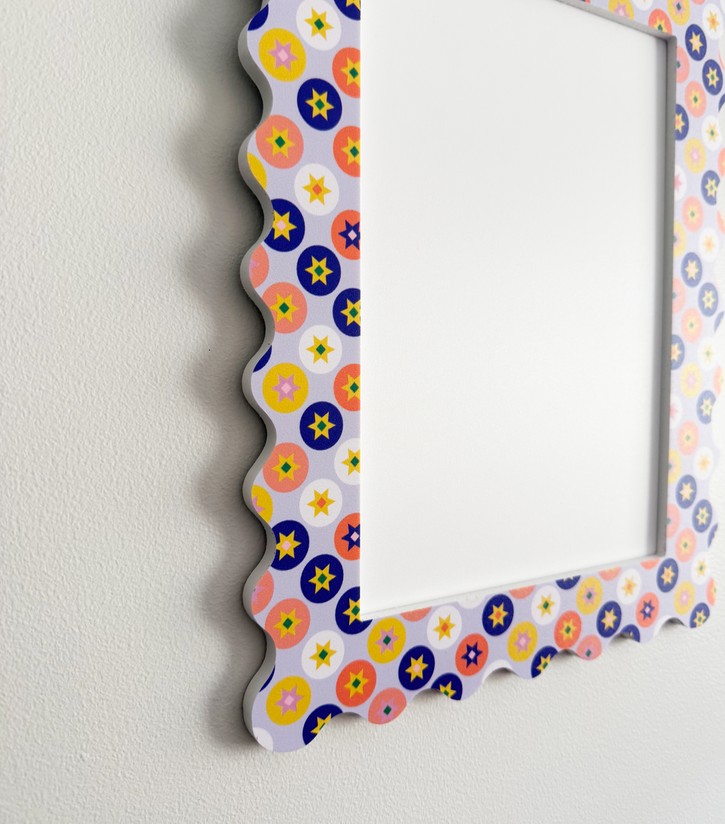 A4 Star Circle Squiggle Frame