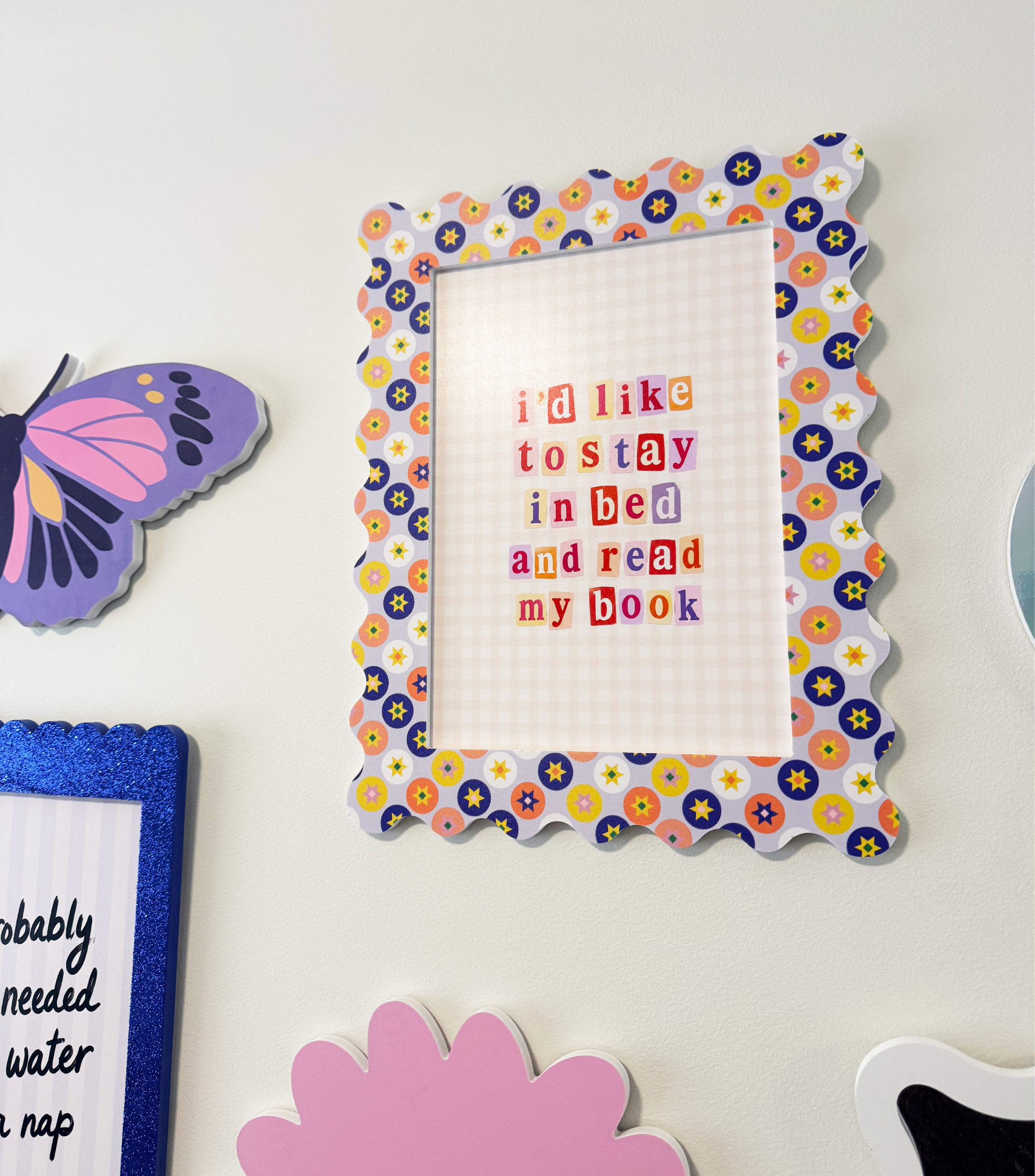 A4 Star Circle Squiggle Frame