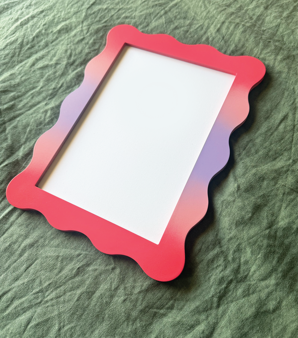 A4 Ombre Lollipop Wavy Frame