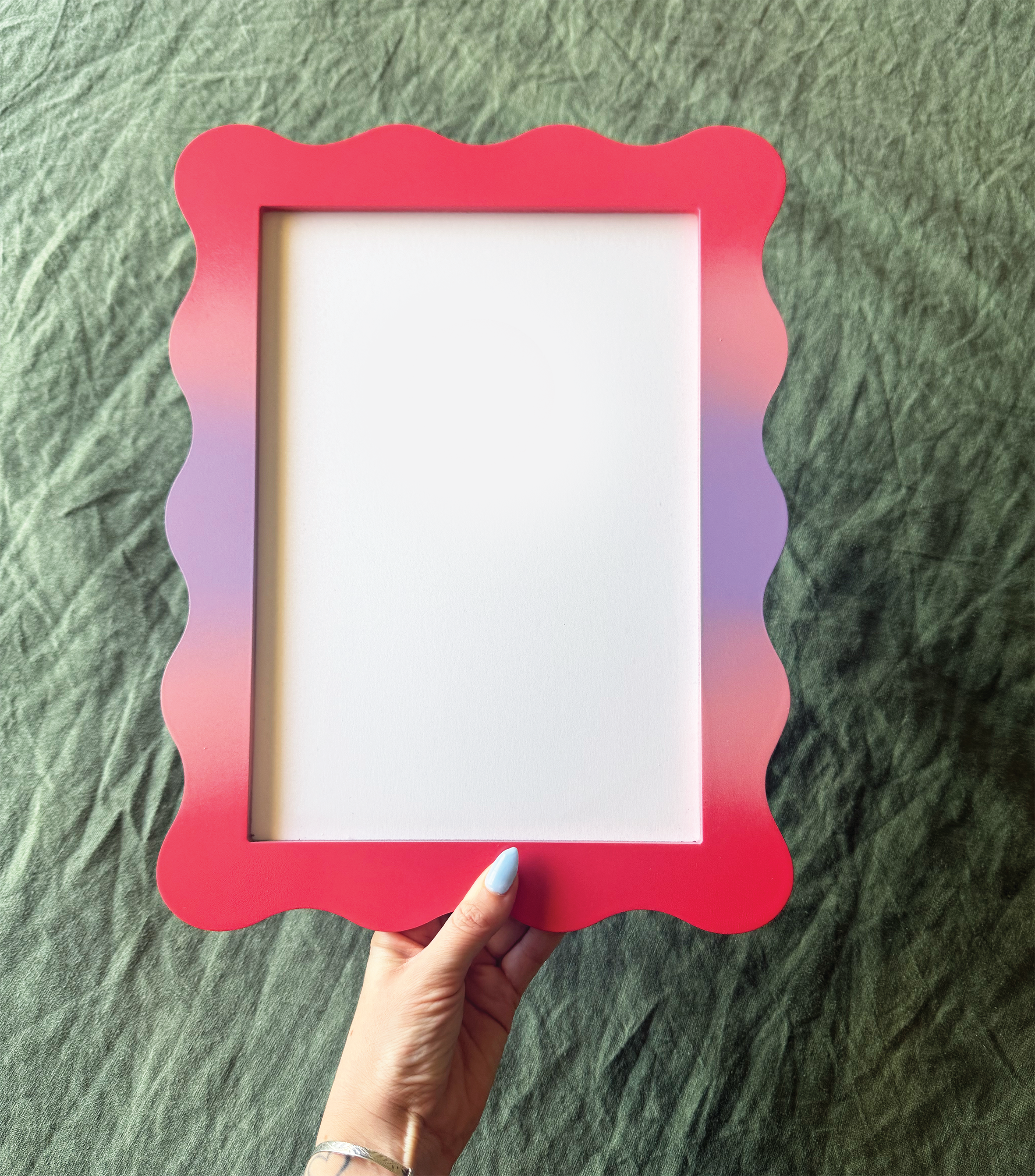 A4 Ombre Lollipop Wavy Frame