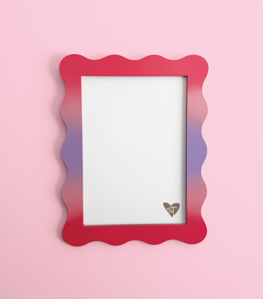 A4 Ombre Lollipop Wavy Frame
