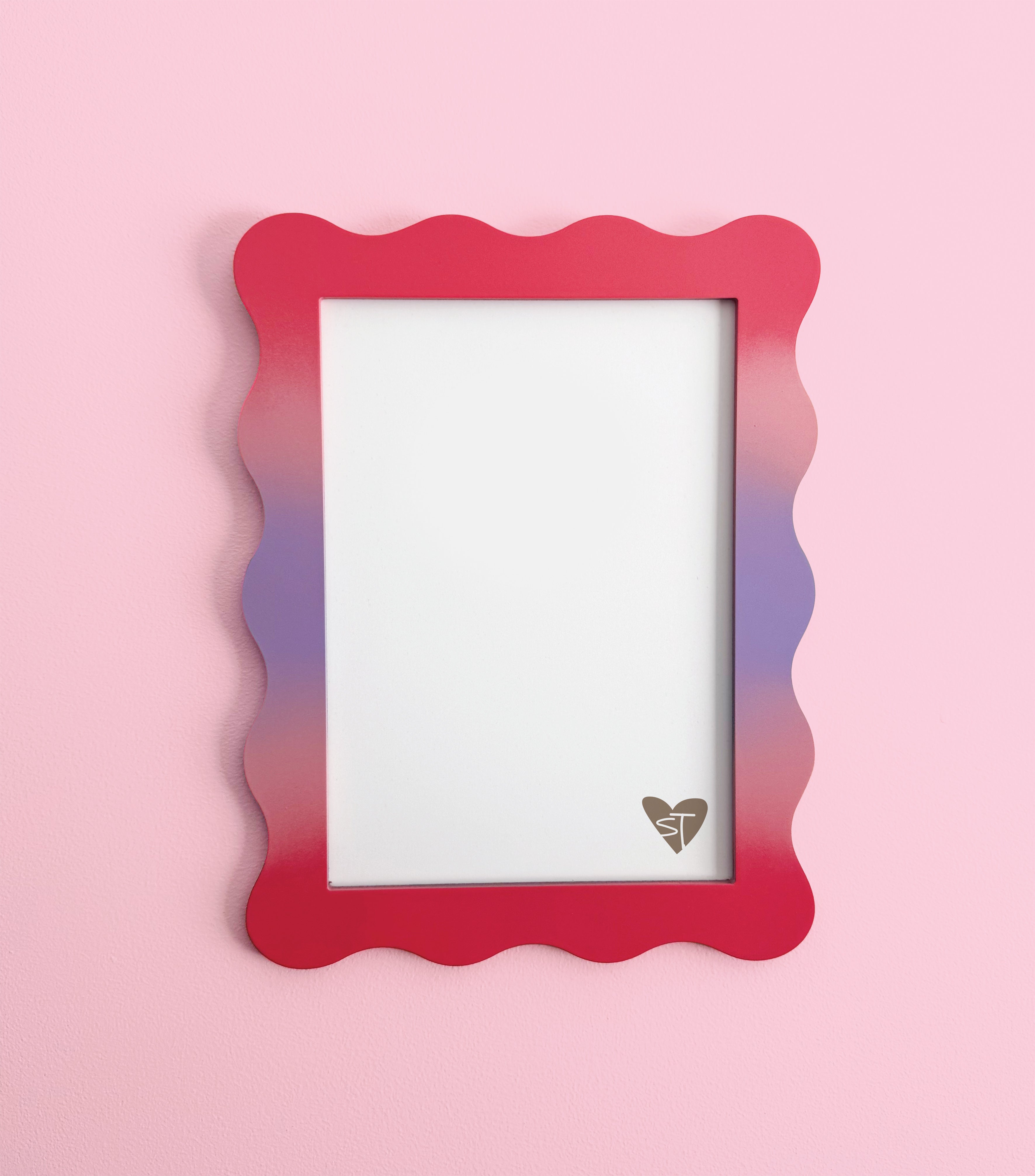 A4 Ombre Lollipop Wavy Frame