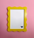 A4 Yellow Wavy Frame