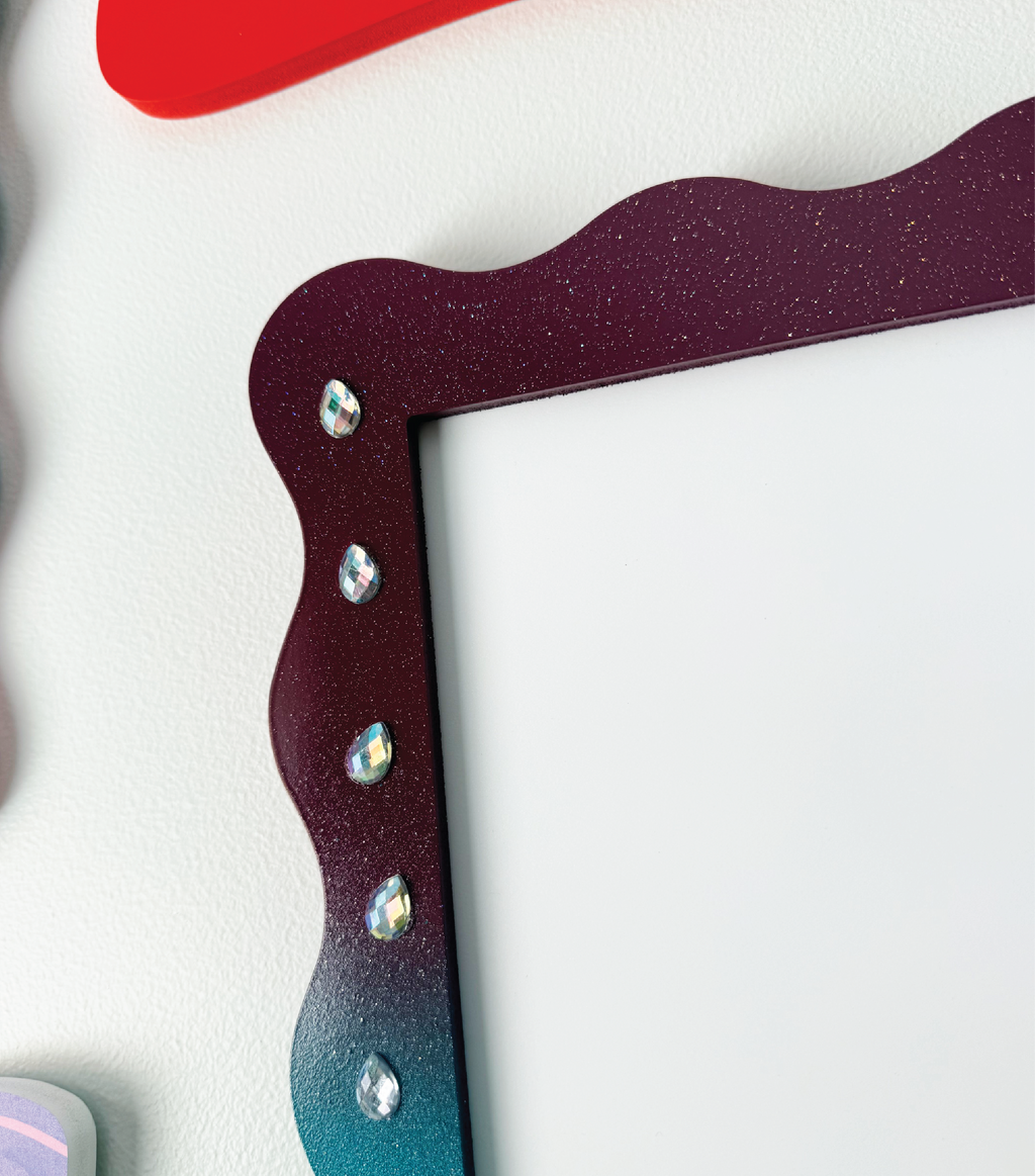 #005 A4 Ombre Sparkle Bedazzle Frame