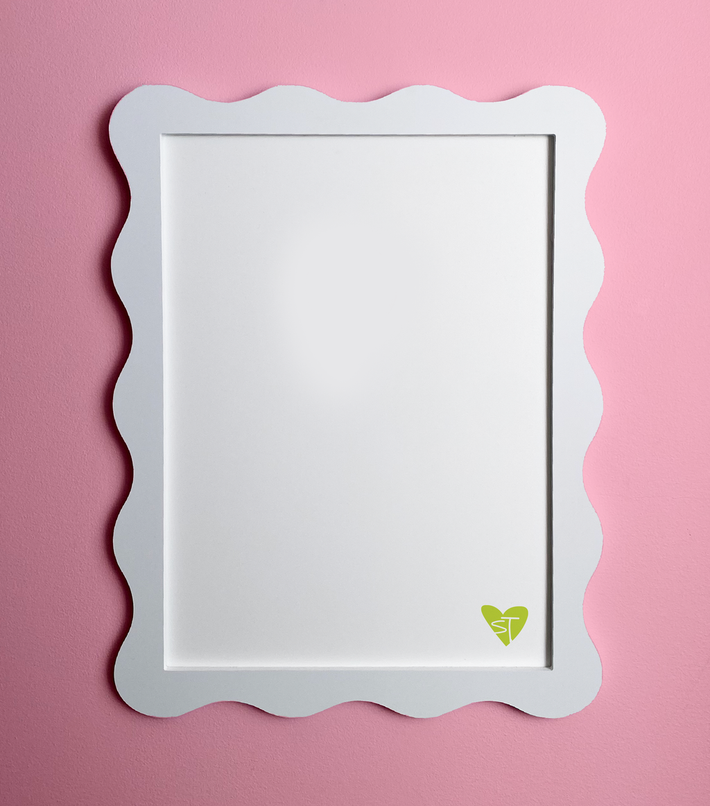 A3 White Wavy Frame