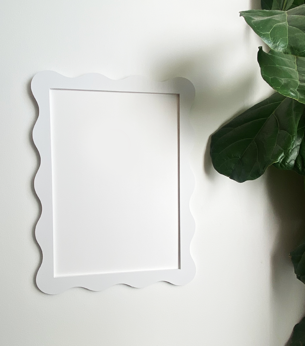 A3 White Wavy Frame