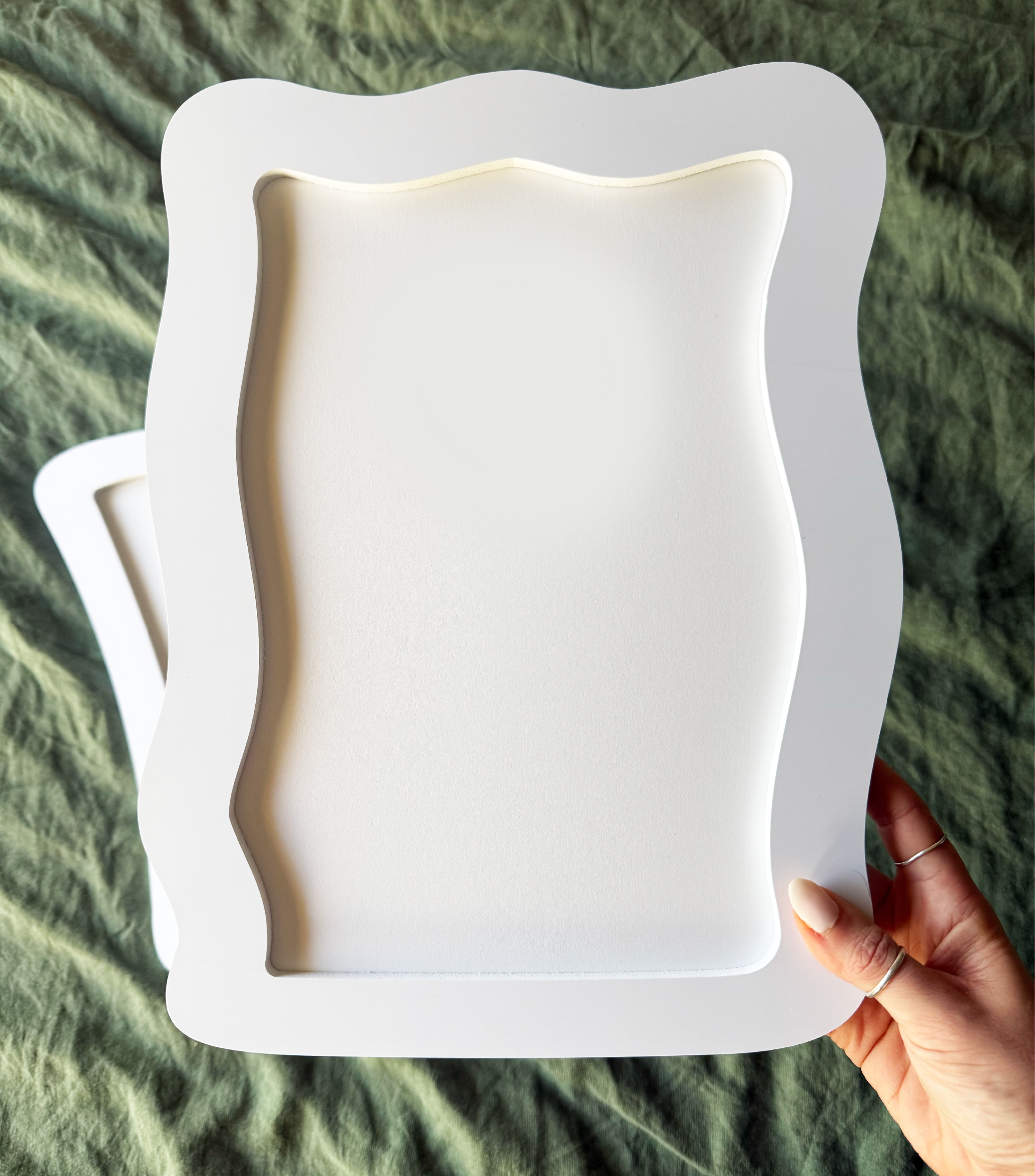 A4 White Frame (Organic Shape #1)