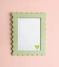 A4 Mint Green Squiggle Frame