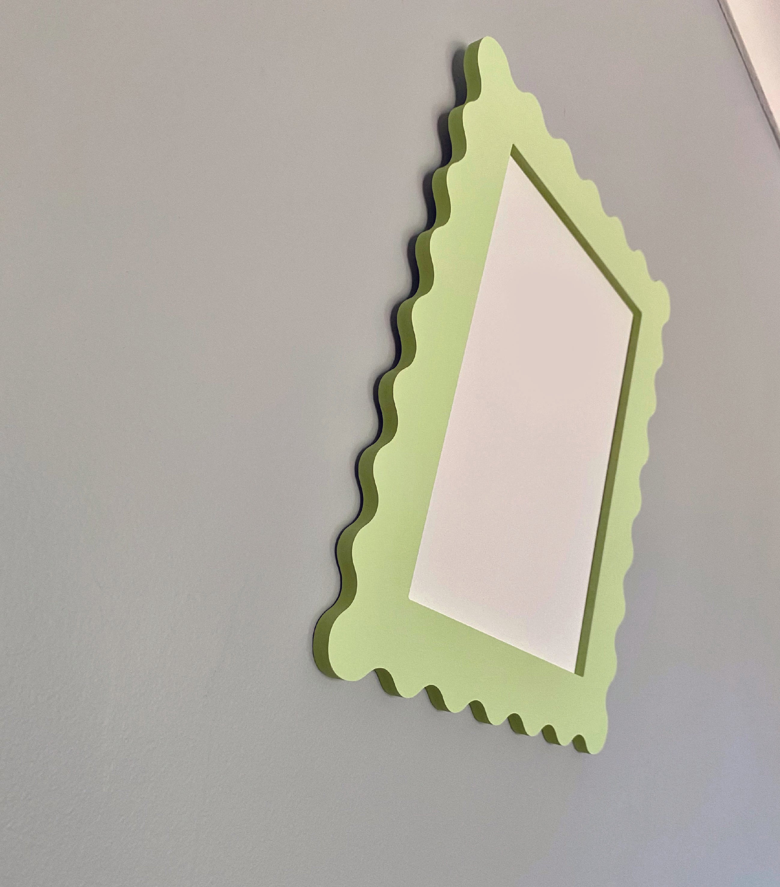A4 Mint Green Squiggle Frame