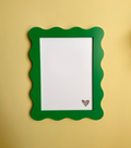 A4 Grass Green Wavy Frame