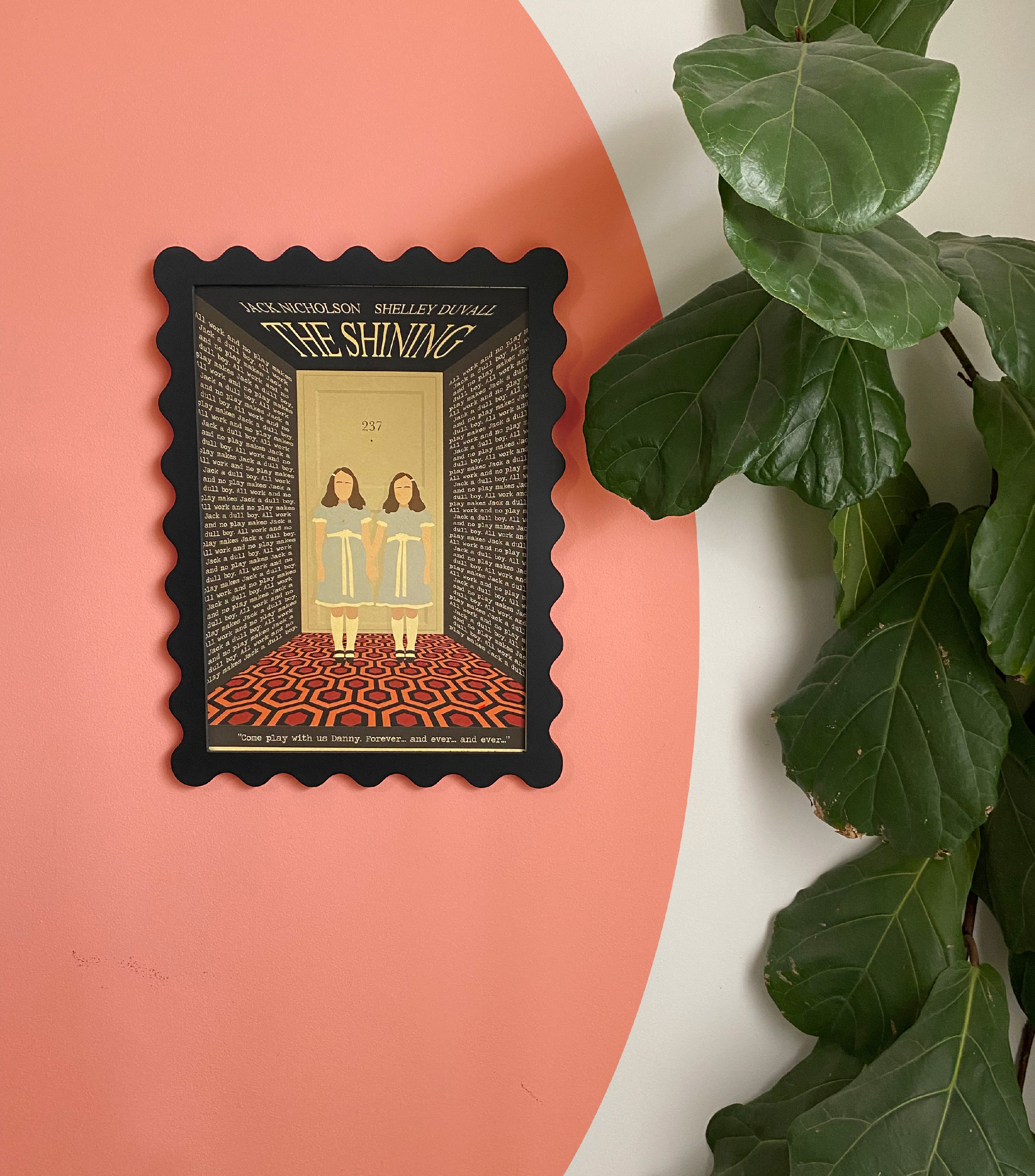 A3 Black Squiggle Frame