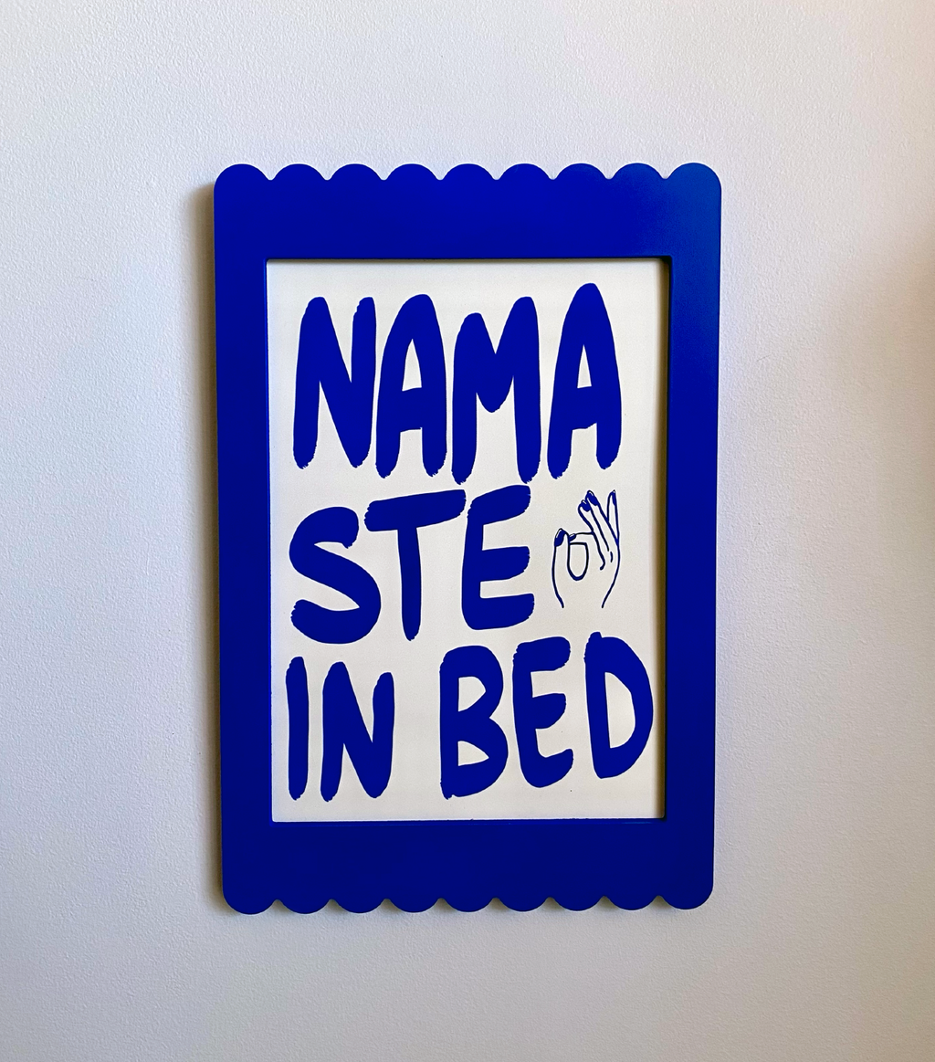 A4 Cobalt Blue Scallop Frame