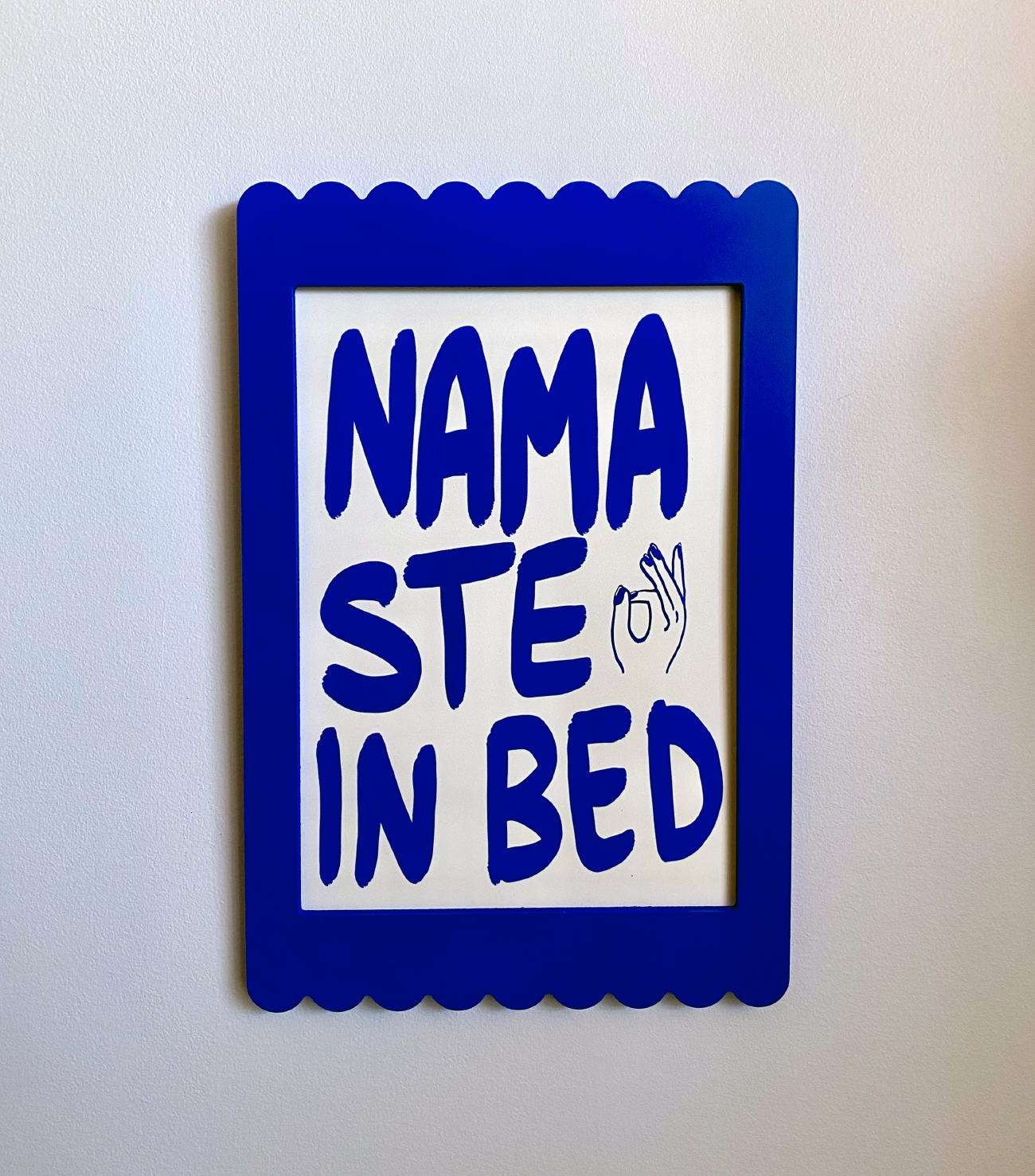 A4 Cobalt Blue Scallop Frame