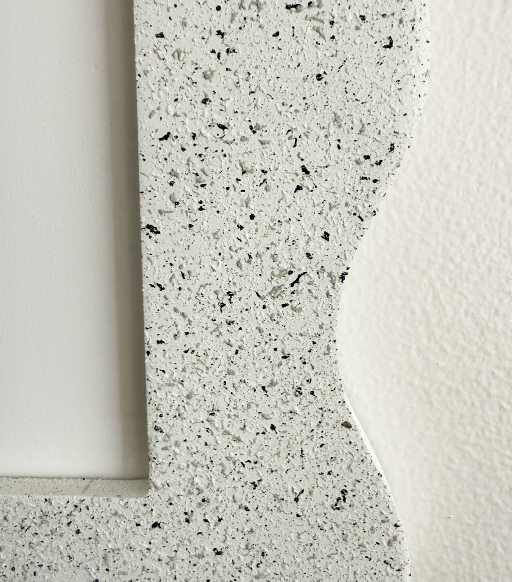 A4 White Granite Wavy Frame